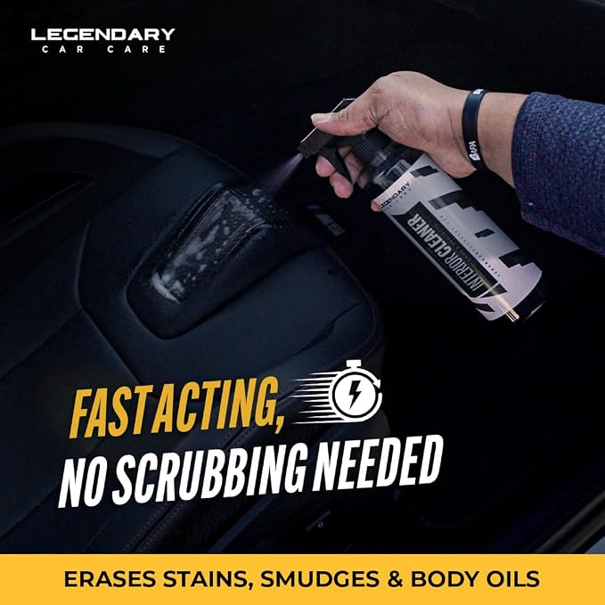 Legendary Interior Cleaner 64oz (Half Gal.) - All Purpose Interior Detailer & Carpet Cleaner for Cars - Safe on Leather, Plastic, Vinyl, Upholstery & Dashboard - UV Protectant - Tough on Stains & Dirt