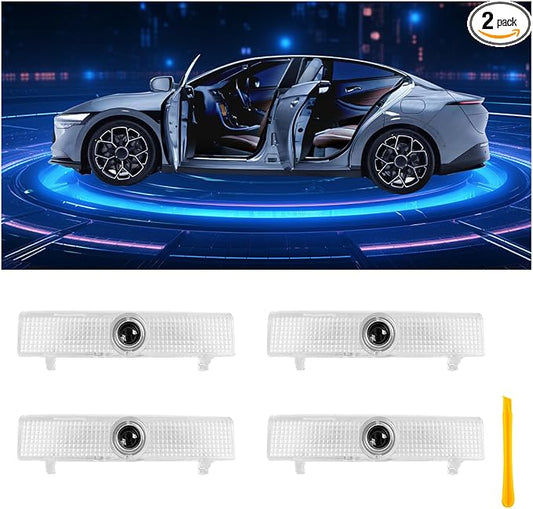 Car Door Lights Logo Projector Puddle Lights Compatible with Altima Maxima Armada Pathfinder Titan Quest Terra Series Accessories, No Fade 4K-HD Car Welcome Lights(2 Pack)