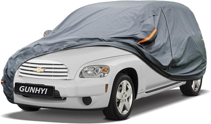 GUNHYI Premium Car Cover Custom Fit Chevrolet HHR, 16 Layers Heavy Duty Car Cover Waterproof All Weather with Zipper Door for Sun Rain Snow Dust Uv Protection