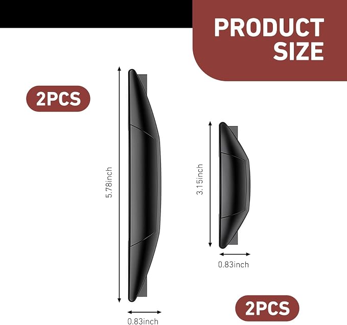 4PCS Car Door Edge Guards, Car Door Anti-Collision Strips, Self-Adhesive Car Door Protector Edge Guards with Airbag, Universal Protection Decorative Covers (Black)