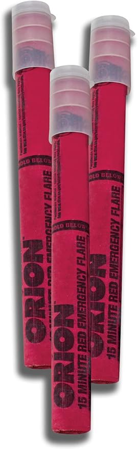 Orion Products 3153-08 3-15 Minute Road Flares (1 Pack of 3 Flares)- Model # 3153-08