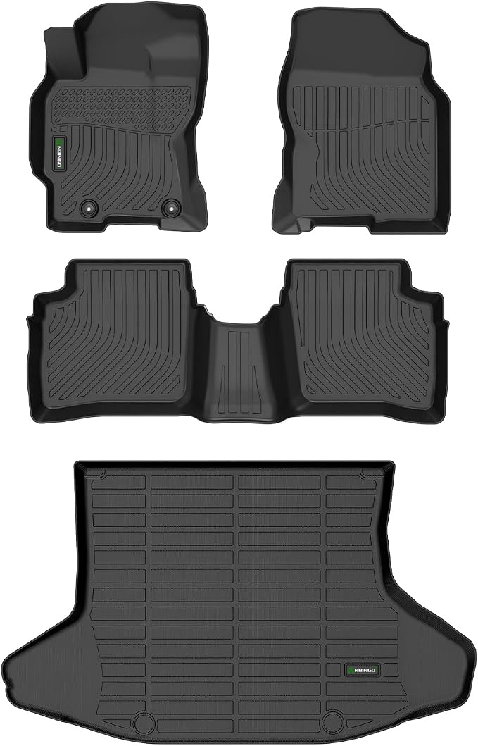 ANBINGO®Fit Toyota Prius Floor Mats 2004-2009&Cargo Liner for Toyota Prius Car Weather Mat All Weather Mats for Prius TPE Car Matt Rugs for Prius Rubber Trunk Carpet for Prius