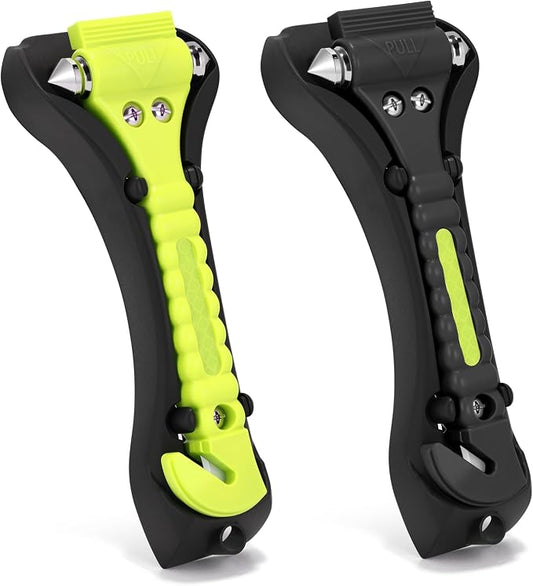 Car Window Breaker Tool, 2-in-1 Emergency Escape Tool with Window Breaker and Seat Belt Cutter