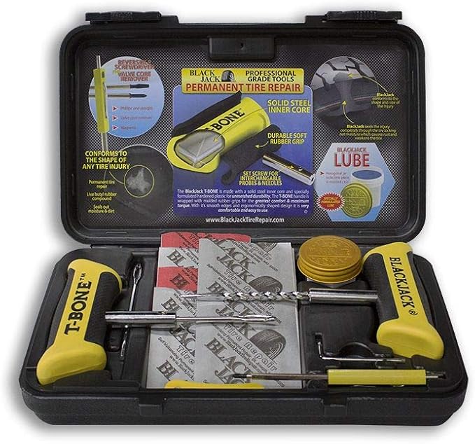 BlackJack Tire Repair Kit with T-Bone Handles | Professional Grade