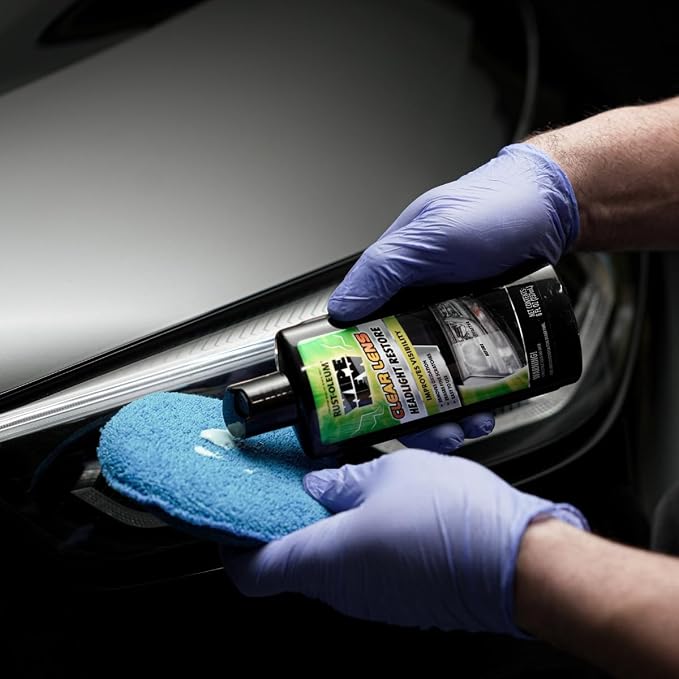 Wipe New Rust-Oleum 381403 Clear Lens Headlight Restore, 8 oz, Black