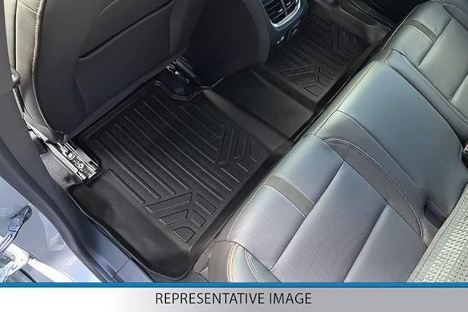 SMARTLINER Floor Mats 2nd and 3rd Row Liner Compatible with 2018-2025 Ford Expedition