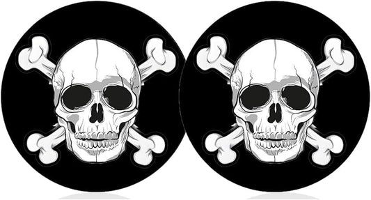 Car Cup Holder Coaster for Anime Skull Skeleton Silicone 2.75" Car Coaster Car Cup Holder Insert Coasters