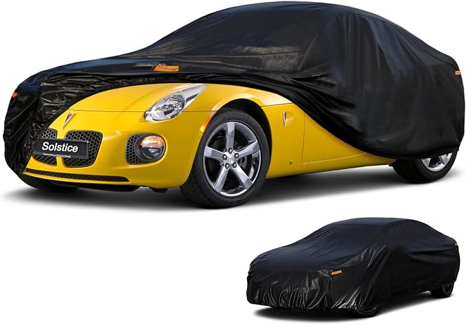 Kayme 7 Layers Car Cover Custom Fit for Pontiac Solstice (2005-2009) Waterproof All Weather for Automobiles, Outdoor Full Cover Rain Sun UV Protection.
