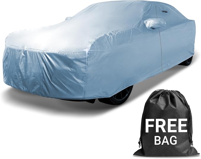 iCarCover 18-Layer Car Cover Waterproof All Weather, Premium Quality Car Covers for Automobiles, UV Protection, 350Z, 370Z, Supra, XLR Roadster, Prelude, Stealth, Size C36 (See Size Chart)
