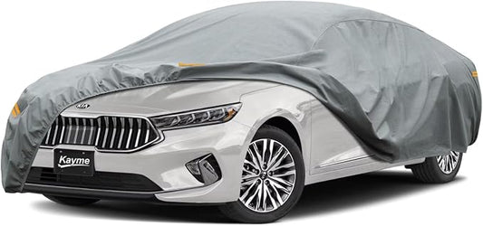 Kayme Heavy Duty Car Cover Custom Fit Kia Cadenza Waterproof All Weather for Automobiles, Full Exterior Covers Sun Rain UV Protection.（Deliver About 3-10 Days）