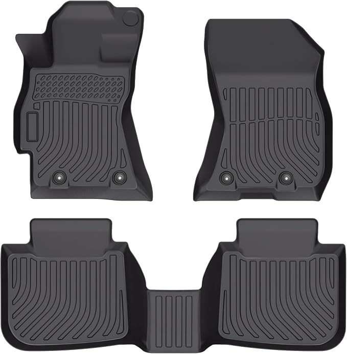 Cartist Custom Fit for Floor Mats Outback/Legacy 2015-2019 All Weather Floor Liners 1st and 2nd Row 3D TPE Heavy Duty Waterproof Carpet Cover