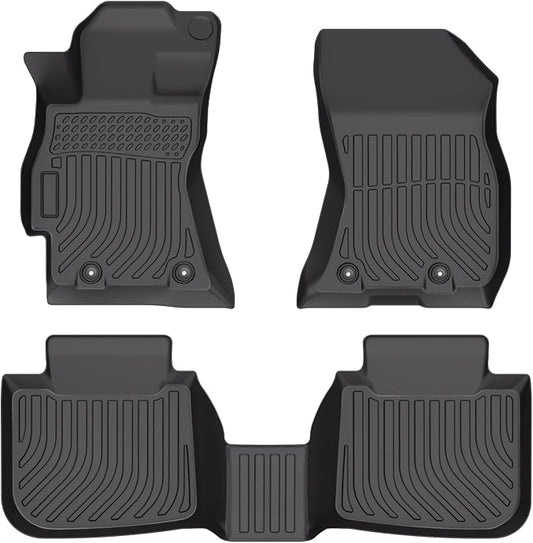 Cartist Custom Fit for Floor Mats Outback/Legacy 2015-2019 All Weather Floor Liners 1st and 2nd Row 3D TPE Heavy Duty Waterproof Carpet Cover