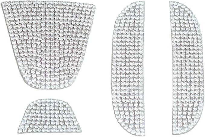 Bling Crystal Rear Logo Sticker for Honda Civic Accord 2018-2022 | Compatible with Honda Civic Accord 2018-2022 rear logo only, not steering wheel or front emblem. ABS rhinestone decal