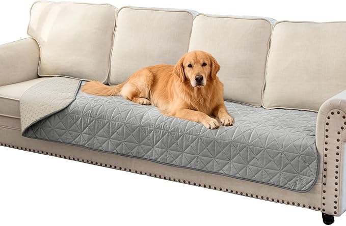 Ameritex Sofa Cover Waterproof for Seats Couch Cover for Dogs Pet Couch Cover Velvet for Chair Loveseat Sofa Machine Washable