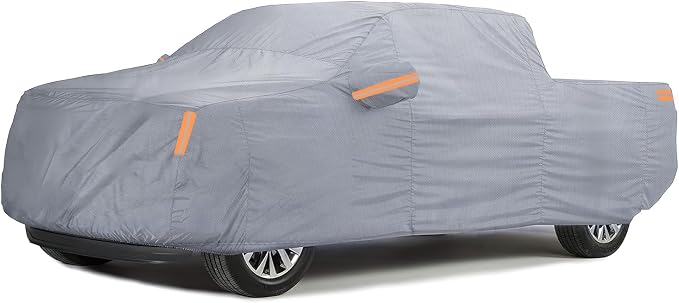 Nilight Car Cover Waterproof All Weather, Heavy Duty Outdoor Rain Sun UV Protection with Zipper Cotton, Extra Thick, Universal Fit for Trucks (Up to 228", Max Cab Length 144")