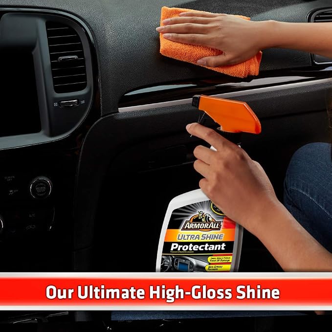 Armor All Car Cleaner and Car Protectant, Spray Bottle Cleaner and Protectant for Cars, Trucks, Motorcycles, 16 Fl Oz Each, 2 Pack