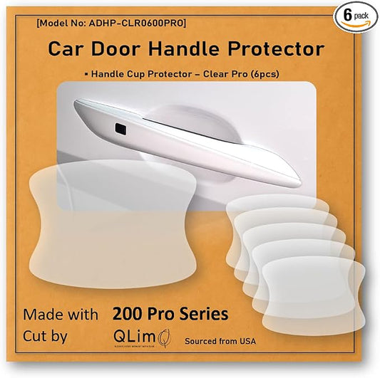 [3M]-6pcs(Pro) Customized Car Door Handle Cup Protector Made with 3M PPF | Made with 3M Paint Protection Film Pro Series, Sticker/Guard, Clear(Transparent), Anti Scratch, Universal Fit for Most Cars
