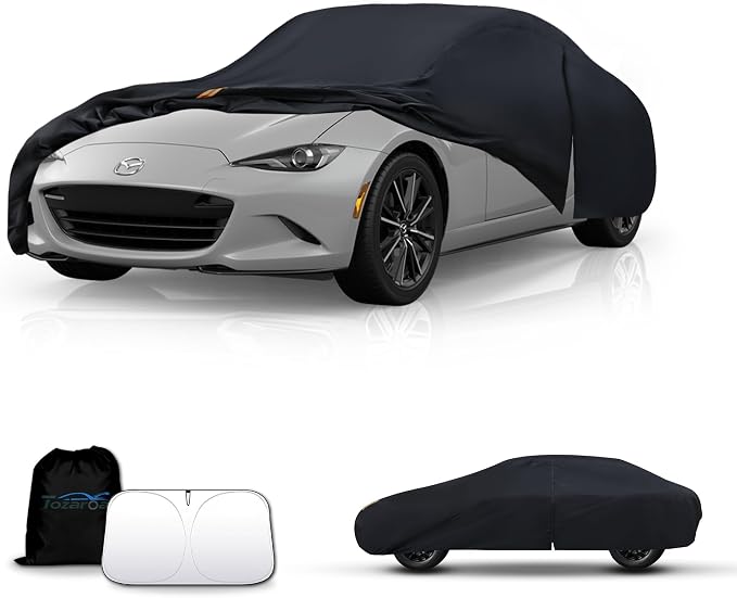 Car Cover Outdoor Coupe Covers(Length up to 165 inch) Universal Fit for Mazda Miata MX 5,Honda S2000,BMW Z1,Z3,Z4,Audi TT,TTS,etc,Porsche 912,Toyota MR2,Toyota Tercel,Size C1(See Size Chart)