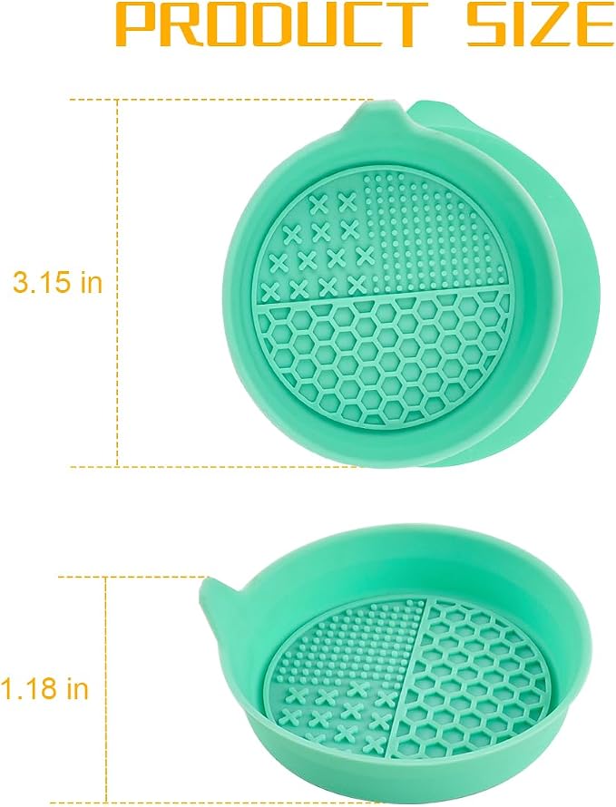 Mandark 4PCS Car Cup Holder Coaster, Silicone Anti-Slip Vehicle Insert Water Bottle Mat, Automotive Interior Insulation Drink Cup Pad Decor Accessories, Universal for SUV, Sedan, Truck (Green)