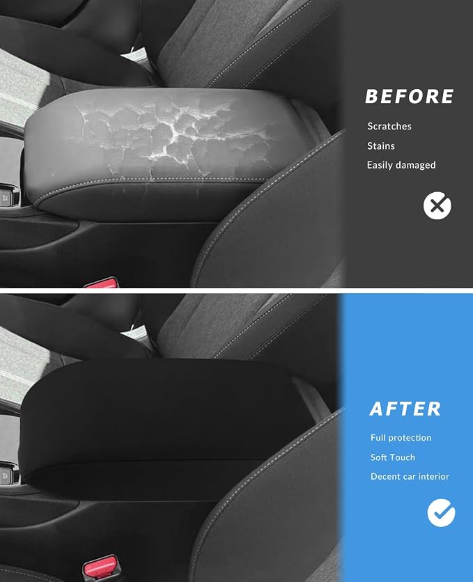 INTGET Car Center Console Armrest Cover for 2025 Honda Accord Accessories 2023 2024 Leather Arm Rest Box Lid Middle Console Seat Cover Protector(Neoprene,2023+)
