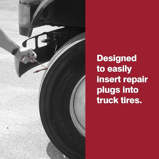 Safety Seal Truck Tire Repair Kit – Deluxe Case Kit, 30 Repairs, 8" Plug Strings, 7" Probe Tool, Tubeless Tire Repair Kit for Trucks, Off-Road & Commercial Vehicles
