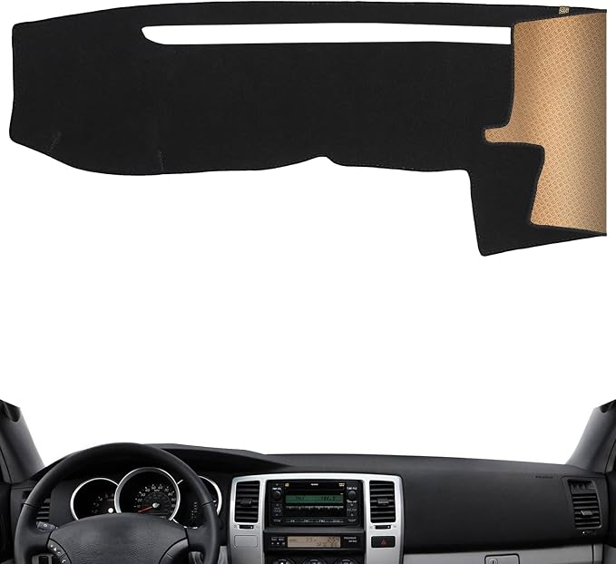 Dash Cover, Anti-Glare, Sun Protection, Dustproof, UV-Proof, Dashboard Covers, Interior Car Accessorie Fit for 2003 2004 2005 2006 2007 2008 2009 to-yota 4Runner, Black