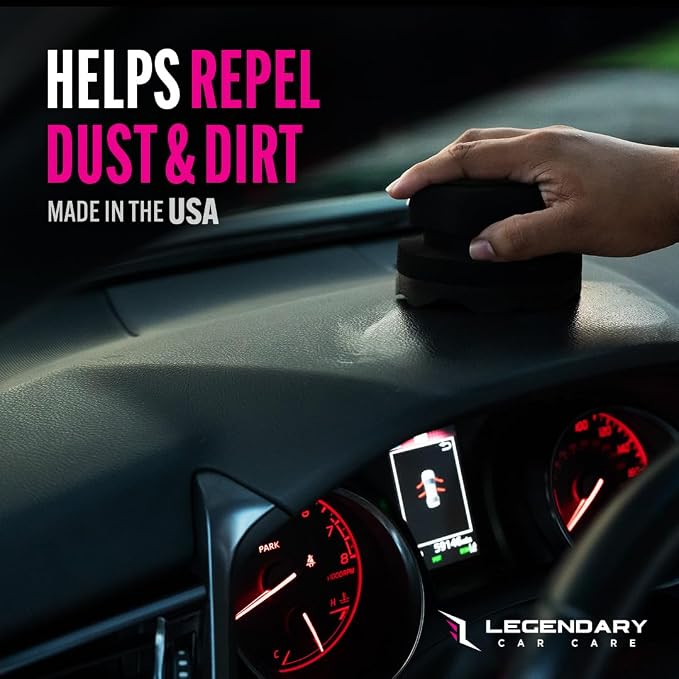 Legendary Gloss Dressing with Applicator 16oz - Tire Shine Spray & Plastic Restorer – Water Based & Non-Greasy Interior/Exterior Detailing Spray - Trim, Rubber, Vinyl & Plastic Restorer for Cars