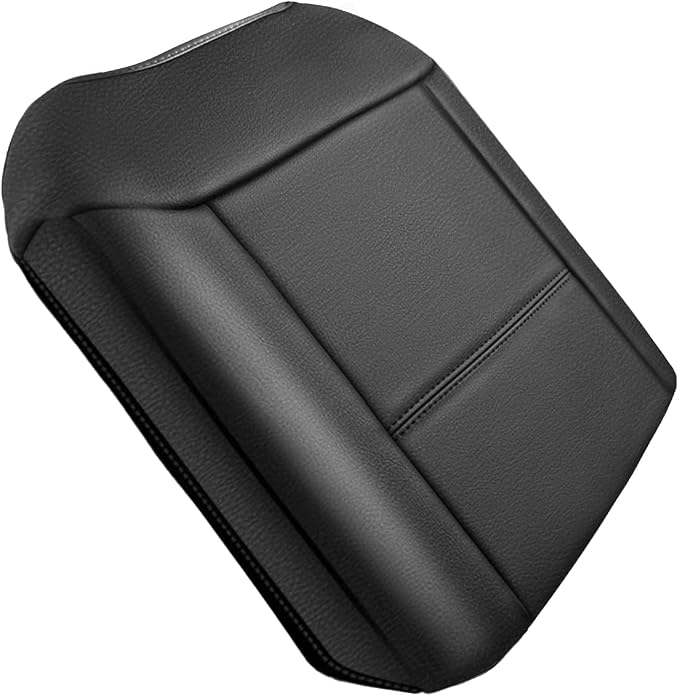 Muslogy Center Console Armrest Cover Fit for Ford F250 F350 F450 2023-2025 2026 Super Duty Accessories, Comfort Armrest Pad Console Lid Cushion Vegan Leather 1-Inch Extra Thick(BucketSeat ONLY)