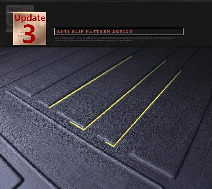 Camry Cargo Liners - All-Weather Protector 3D Custom-Fit Waterproof Durable Odorless TPO High-Raised Edge Flexible Rear Trunk Tray Floor mats Compatible with 2006-2012 Toyota Camry