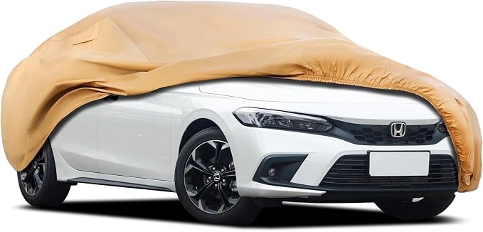Heavy Duty Outdoor Car Cover Custom Fit for 2016-2026 Civic, Windproof All Weather Waterproof Sun Rain UV Dust Snow Protection Outdoor Car Covers