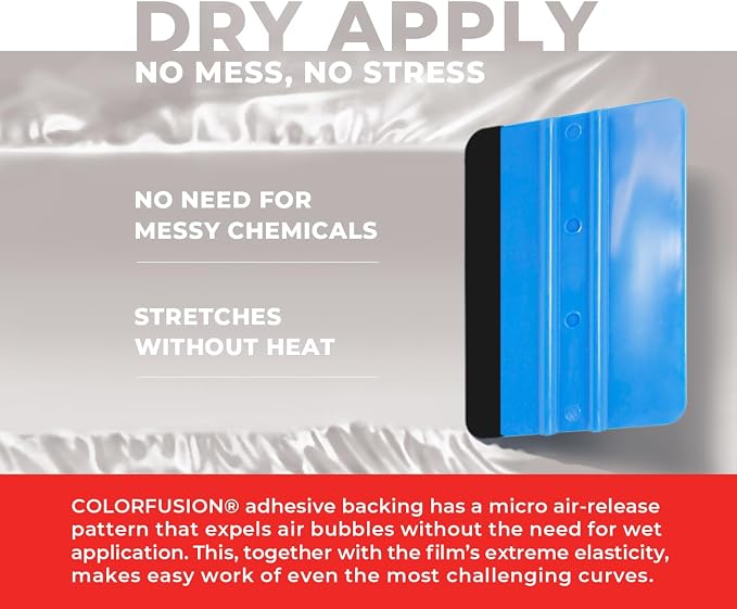 ColorFusion PPF by VViViD, Satin Pearl White Dry Apply PPF Vinyl Car Wrap Roll 20ft x 5ft