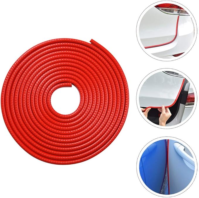 Garneck Car Door Edge Guards Rubber U Shape Edge Trim Seal Strips Protector Car Door Edge Protection for Car Auto Vehicle 10M