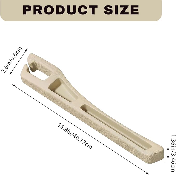 2PCS Car Seat Gap Filler Organizer, Multifunctional Car Gap Filler Organizer Storages Function for Storing Phones Keys Cards, Universal No Drop Seat Guard for Cars ﻿ (Beige)