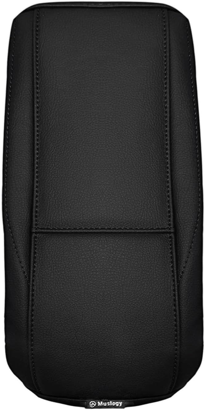 Muslogy Center Console Armrest Cover Fit for Toyota Corolla 2014-2019 Accessories, Comfort Armrest Pad Console Lid Cushion Vegan Leather Regular Thick