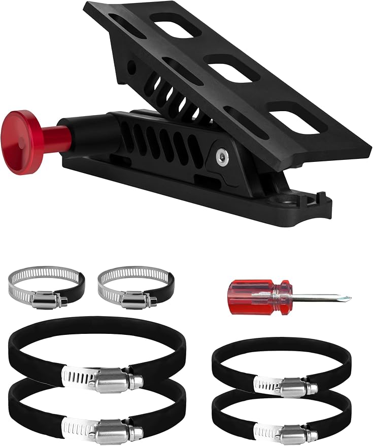 Nilkatss Quick Release Fire Extinguisher Mount for Roll Bar & Vehicle Cage | 6 Pcs Adjustable Rubber Horse Clamps, Easy Install on Vehicle Fire Extinguisher Holder Mounting Bracket for Jeep&UTV Off-Road
