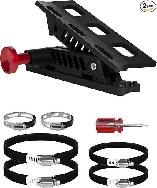 NILKATSS 2 Pieces Universal Roll Bar Fire Extinguisher Mounts for Vehicle | Adjustable fire extinguisher holder for Jeep & UTV roll cage,Secure & durable for rugged off-road driving,Easy install