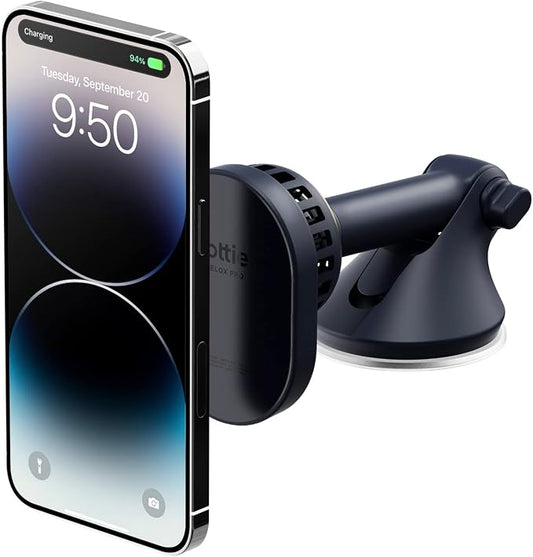 iOttie Velox Pro MagSafe Compatible Dash & Windshield Car Mount with Wireless Charging & CryoFlow™ Cooling Compatible with MagSafe Phones Including iPhone 12/13/14/15/16 Series (Car Charger Included)