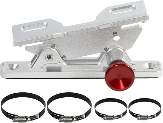 Aluminum Quick Release Fire Extinguisher Mount for 1-10LB Extinguisher | Fit Most Vehicle, Adjustable Roll Bar Holder Compatible with Jeep Wrangler TJ/JK/JL/JKU, Polaris RZR UTV SXS Can-Am X3,Silver