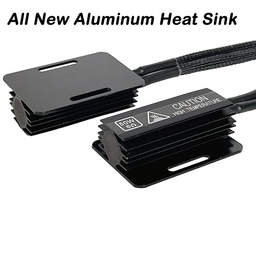 H8 H11 LED Load Resistor Adapter 50W 6Ohm Upgraded Canbus Decoder Fix Headlights Fog Light Error Code Anti-Flicker Wiring Relay Harness