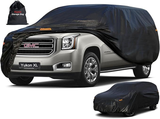 Kayme 7 Layers SUV Car Cover Custom Fit for GMC Yukon XL (2000-2026) Waterproof All Weather for Automobiles, Outdoor Full Cover Sun UV Rain Protection.