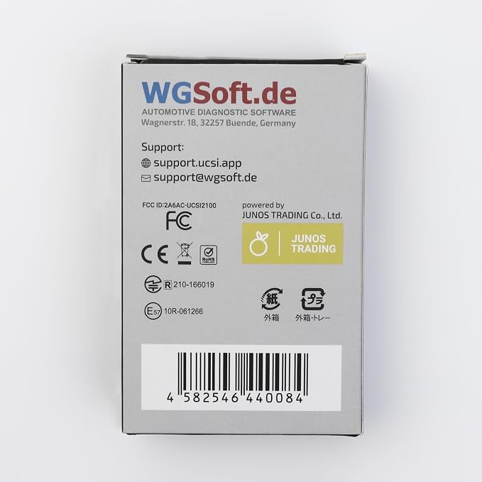 UniCarScan UCSI-2100 OBD2 Bluetooth 4.0 Scanner for BimmerCode & MotoScan, Works with iOS, Android & Windows