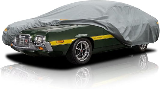 Kayme Heavy Duty Car Cover Custom Fit Ford Torino Waterproof All Weather for Automobiles, Full Exterior Covers Sun Rain UV Protection.（Deliver About 3-10 Days）