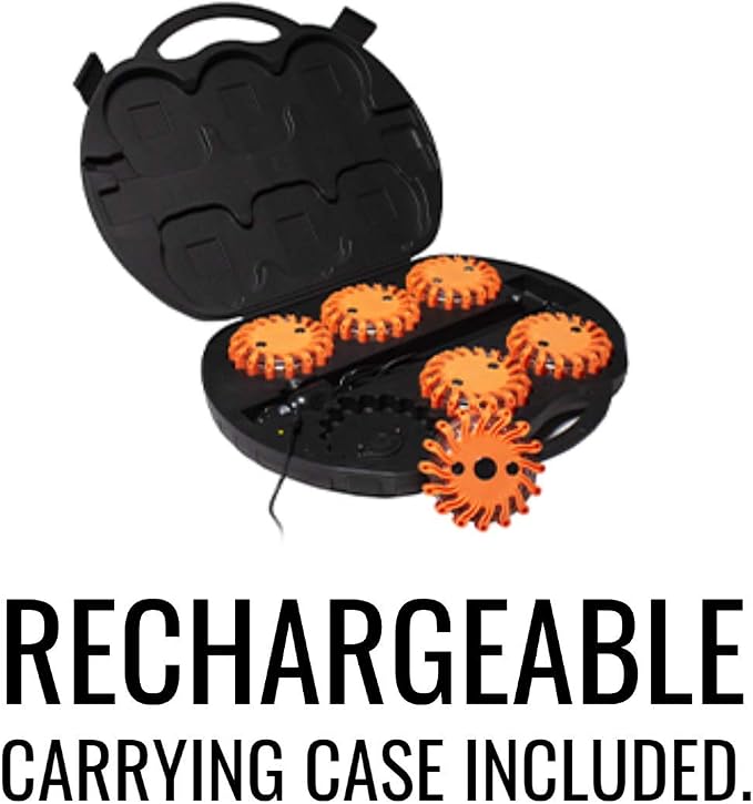 SpeedTech Lights 6-Pack Rechargeable 16-LED Safety Disc Kit