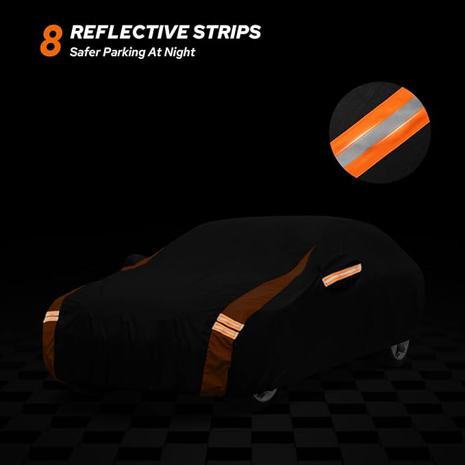 10-Layer Compatible with Honda Accord Car Cover Waterproof All Weather for Automobiles, Outdoor Full Exterior Covers Soft Cotton Lining with Door Zipper, Fit for Sedan/Coupe 2001-2025