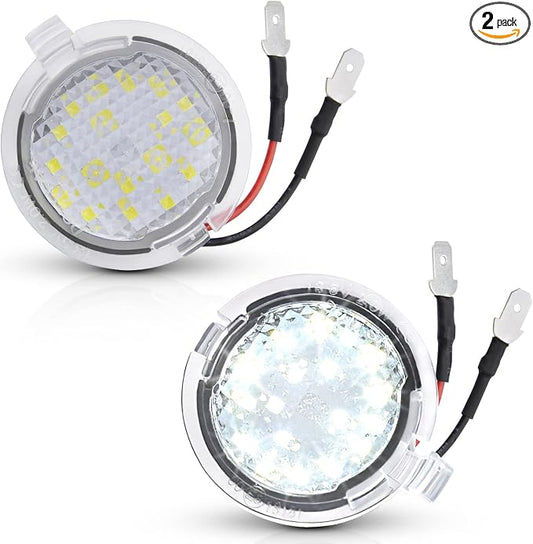 LED Side Mirror Puddle Lights Compatible with Ford F150 Explorer Edge Expedition Flex Taurus X Mirror Signal Lamp Indicator Replacement Accessories, Pack of 2