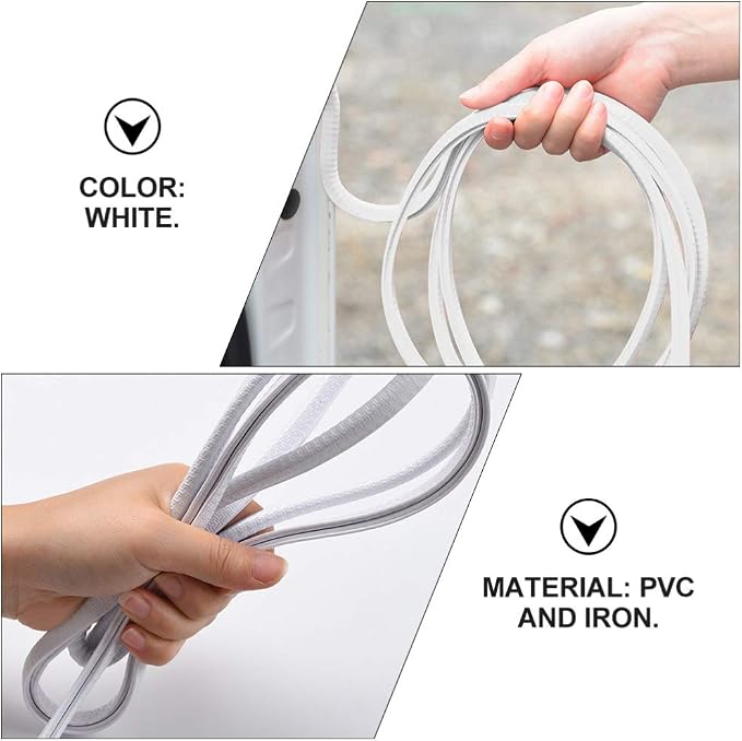 Garneck Car Door Edge Guards Rubber U Shape Edge Trim Seal Strips Protector Car Door Edge Protection for Auto Vehicle 10M