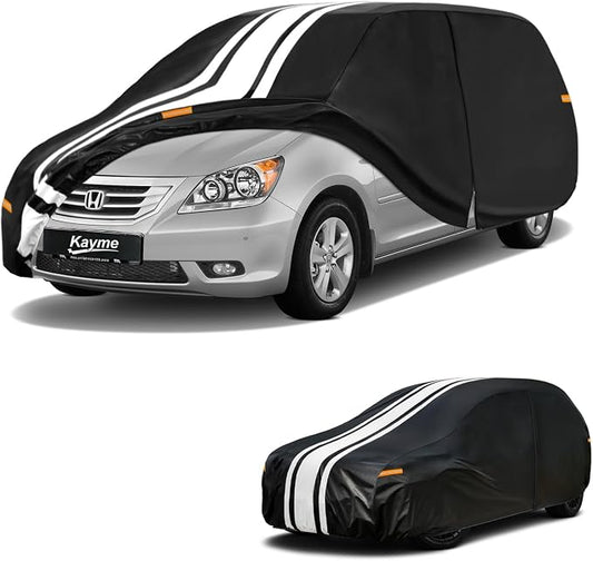 Kayme Heavy Duty Car Cover Custom Fit for Honda Odyssey (1999-2026) Waterproof All Weather for Automobiles, Gift with Tape/Towel, Outdoor Full Exterior Cover Rain Snow Sun UV Protection.