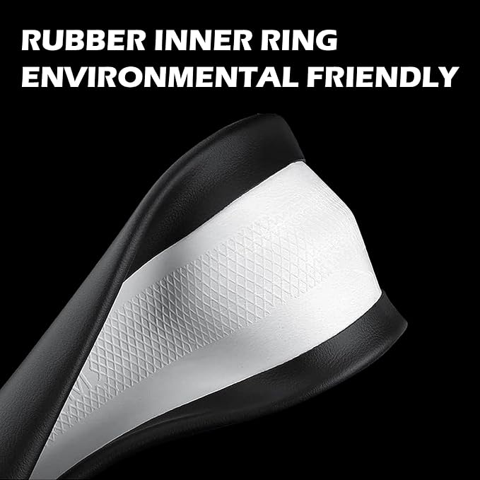 Yangday Leather Steering Wheel Cover for Toyota RAV4 Corolla Camry Highlander, 14.5-15 inches Car Steering Wheel Cover with Non-Slip Breathable (Carbon Black)