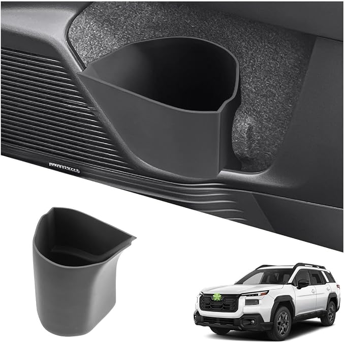 Ruiya Door Trash Can Compatible with 2026 Subaru Outback All Trims Passenger Side Right Door Pocket Silicone Garbage Bin 2026 Outback Accessories Organizer Wastebasket