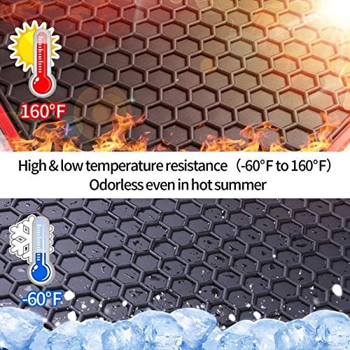 Car Floor Mats Custom Fit for Ford Fusion 2013 2014 2015 2016/2013-2016 Lincoln MKZ Odorless Washable Rubber Heavy Duty Anti-Slip All Weather Car Floor Liner Black